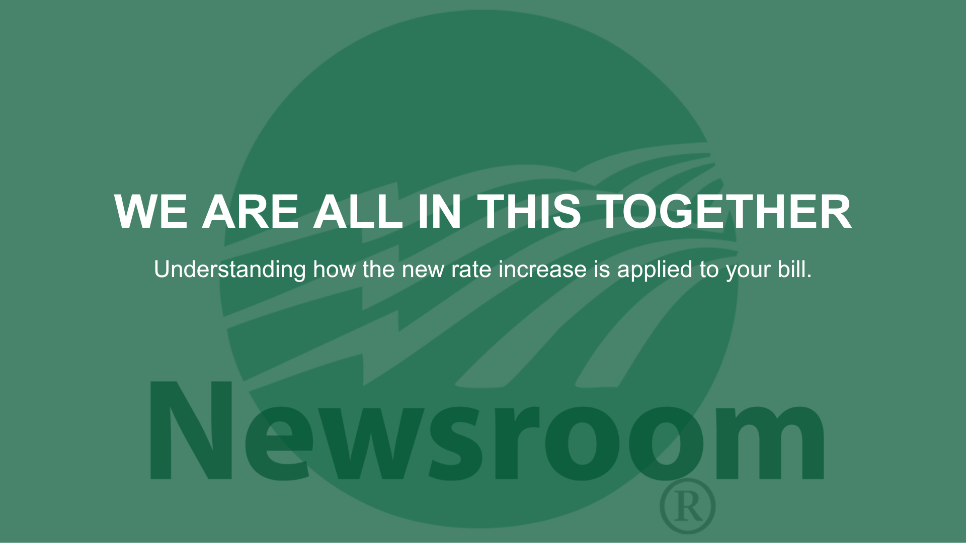 Newslink - We are all in this together