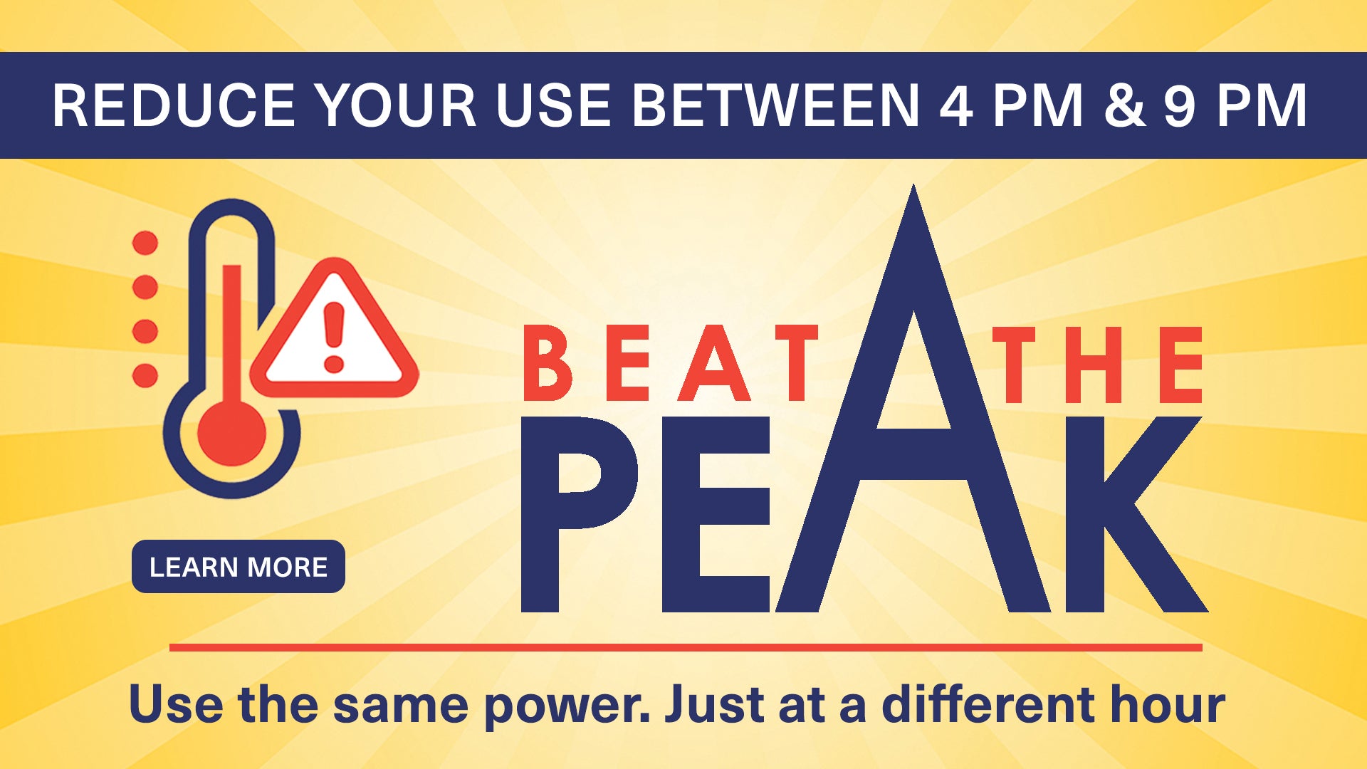 Beat the peak - link to news article