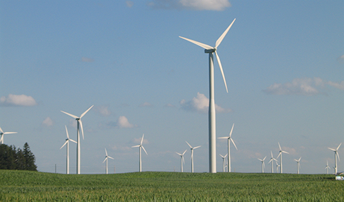 wind turbines