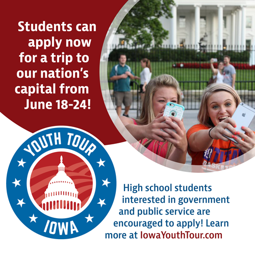 Iowa Youth Tour image and link