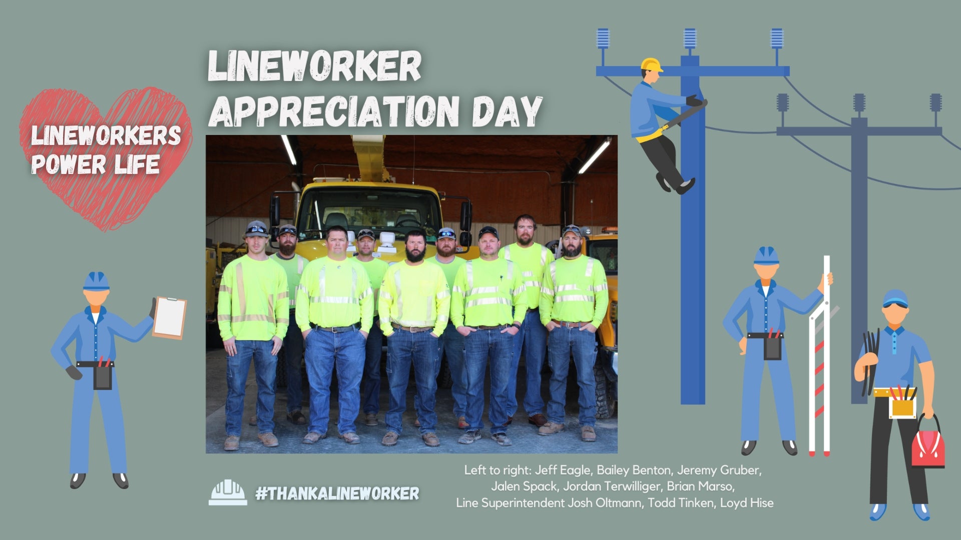 Lineworker Appreciation Day April 8